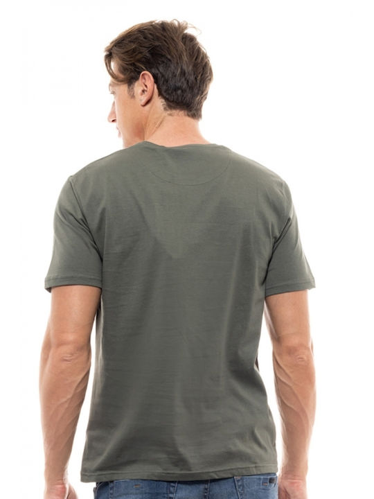 Biston Men's Short Sleeve T-shirt Khaki