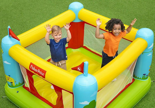 Fisher Price Inflatable Bouncetastic Castle with Trampoline for 3+ Years