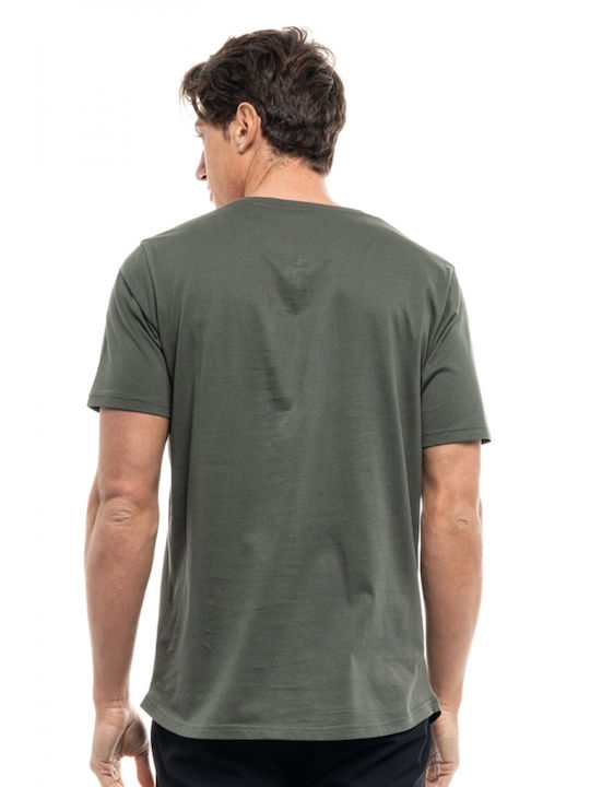 Biston Men's Short Sleeve T-shirt Khaki