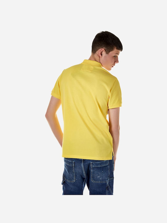 Brokers Jeans Men's Short Sleeve Blouse Polo Yellow