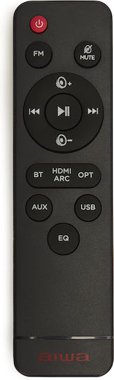 Aiwa BSTU-750BΚ Cu alimentare la rețea cu Bluetooth și USB Negru