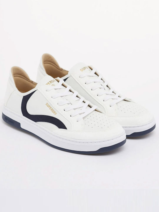 Superdry Vegan Basket Sneakers White Navy