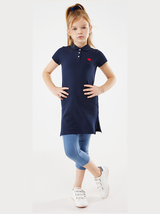 Kinder Leggings Lang Blau