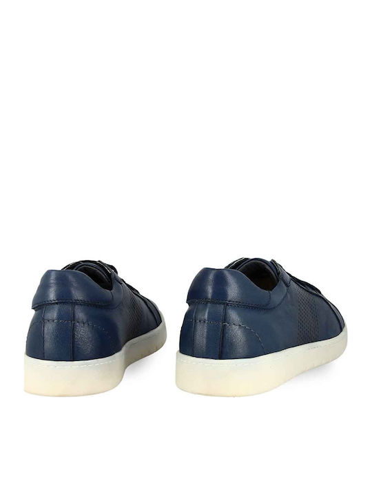 Leder Herren Freizeitschuhe Blau