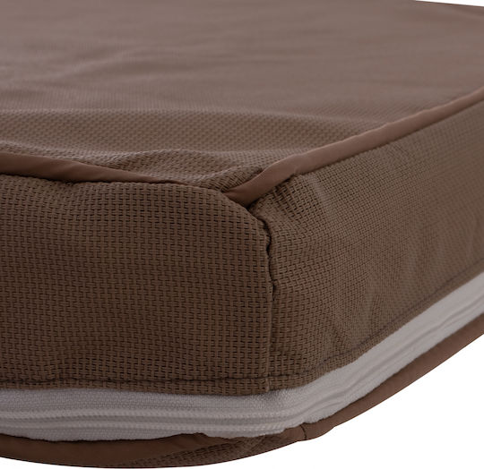 HomeMarkt Sonnenbank-Kissen Mit Rückenlehne Sifnos Beige 192x59cm