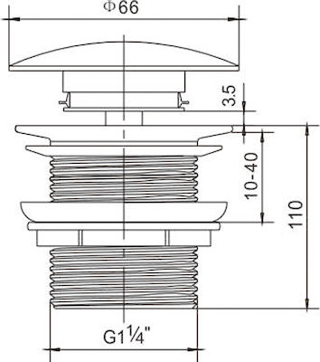 Ravenna Brass Valve Sink Silver