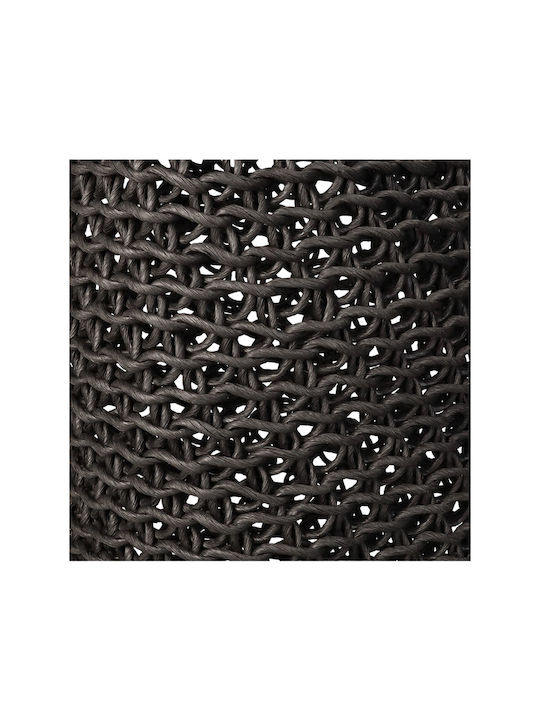 Zaros Hängelampe Schwarz Raster mit Fassung E27 30x30x65cm.