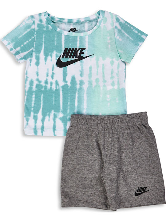Nike Παιδικό Σετ με Σορτς Γκρι 2τμχ