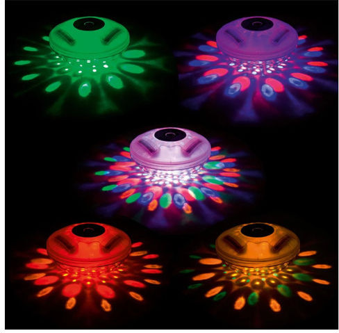 Bestway Schwimmender LED Pool-Scheinwerfer mit Mehrfarbigem (RGB) Licht 58419