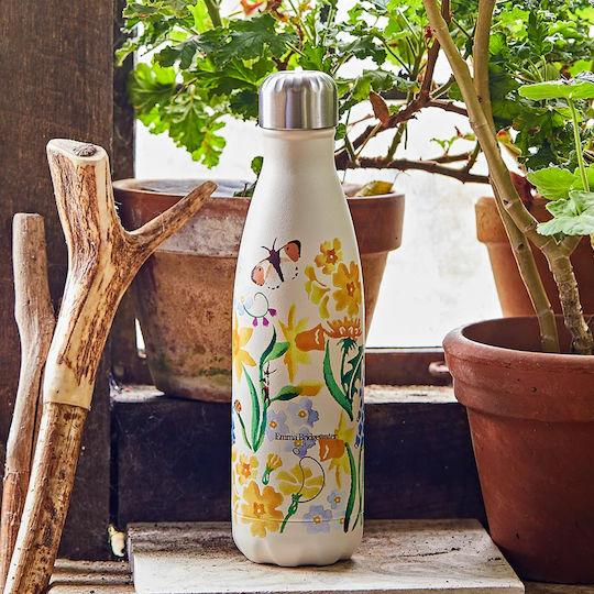 Chilly's Emma Bridgewater Stainless Steel BPA Free Thermos Bottle 500ml Little Daffodils With Cap-Cup
