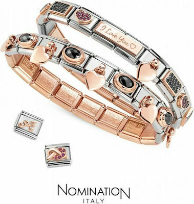 Nomination Composable Classic Double Metallisch Durchzieh-Motiv für Schmuck in Form Blume