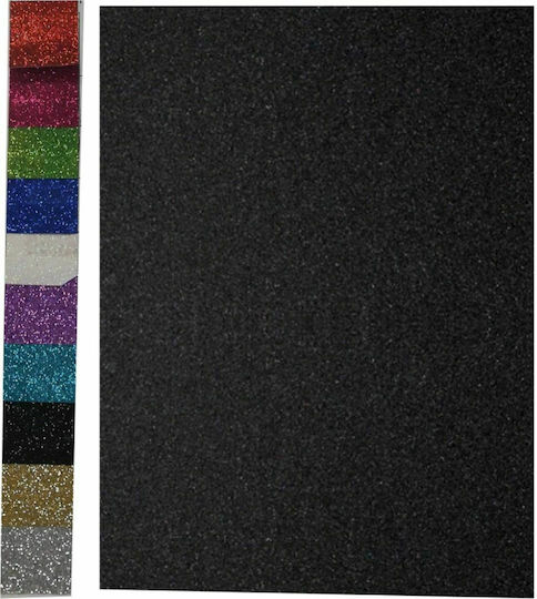 Colorfix Cardboard Glitter Black 250grm 50x70cm