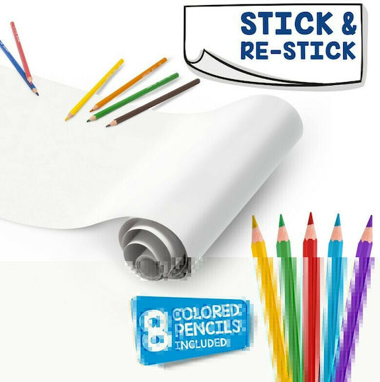 Carioca Coloring Roll Σετ Ζωγραφικής 198x30cm 8τμχ