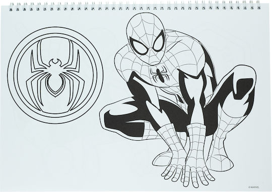 Gim Zeichenblöcke Spiderman C4 22,9x32,4cm 40 Blätter