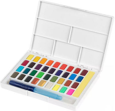 Faber-Castell Watercolours In Pans Aquarellfarbenset Bunte 36Stück 169736