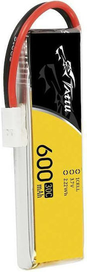 Tattu UAV Classic Μπαταρία Li-Po 3.7V 600mAh 30C 1S για Τηλεκατευθυνόμενο