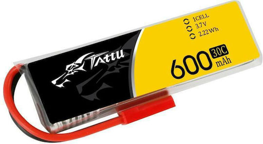 Tattu UAV Classic Baterie Li-Po 3.7V 600mAh 30C 1S Pentru Vehicul RC