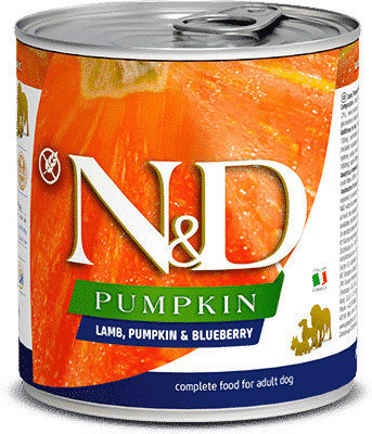 Farmina Pumpkin, Blueberry Wet Food Dogs in Cans with Lamb Grain-Free & Gluten-Free 6x285gr 21.12.035