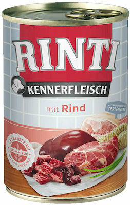 Rinti Kennerfleisch Umedă pentru Câini Câine cu Carne de vită fără Cereale în Conservă 1 x 800gr.