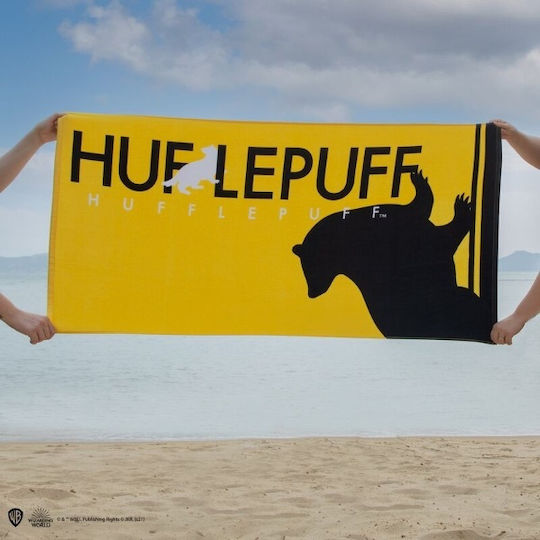 Cinereplicas Hufflepuff Kids Beach Towel Yellow Harry Potter 140x70cm