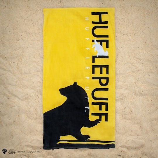 Cinereplicas Hufflepuff Kids Beach Towel Yellow Harry Potter 140x70cm