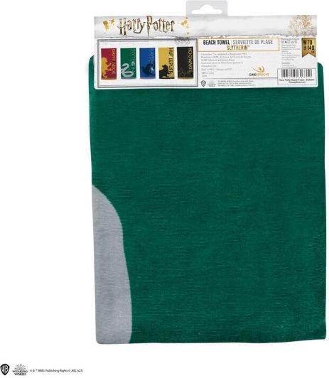 Cinereplicas Slytherin Παιδική Πετσέτα Θαλάσσης Πράσινη Harry Potter 140x70εκ.