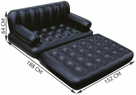 Bestway Inflatable Sofa for 2 People Black