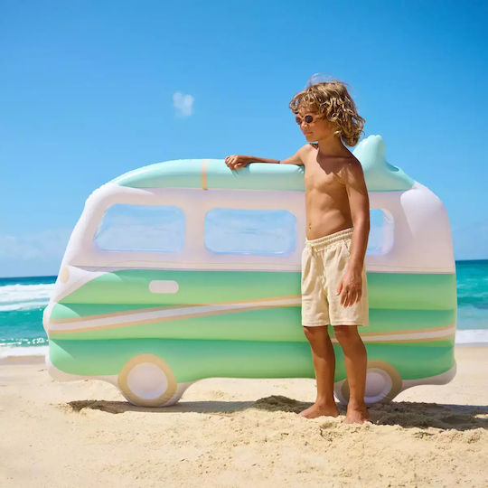 Sunnylife Luxe Lie-On Campervan Aufblasbares für den Pool mit Griffen Türkis