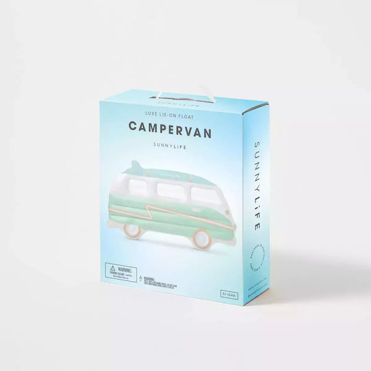 Sunnylife Luxe Lie-On Campervan Aufblasbares für den Pool mit Griffen Türkis
