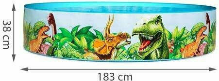 Bestway Παιδική Στρογγυλή Πισίνα PVC 946lt Φουσκωτή 183x38εκ.