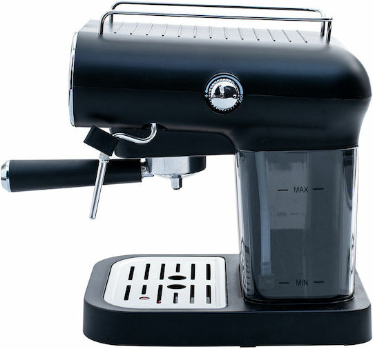 Estia Delizia Μηχανή Espresso 1050W Πίεσης 20bar Μαύρη