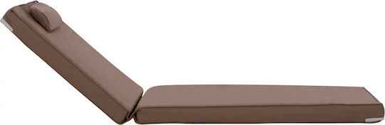 HomeMarkt Μαξιλάρι Ξαπλώστρας με Πλάτη Sifnos Καφέ 194x70εκ.