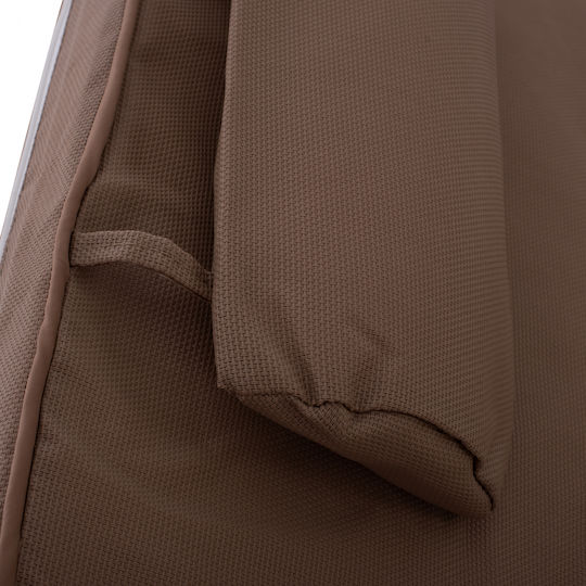 HomeMarkt Μαξιλάρι Ξαπλώστρας με Πλάτη Sifnos Καφέ 194x70εκ.