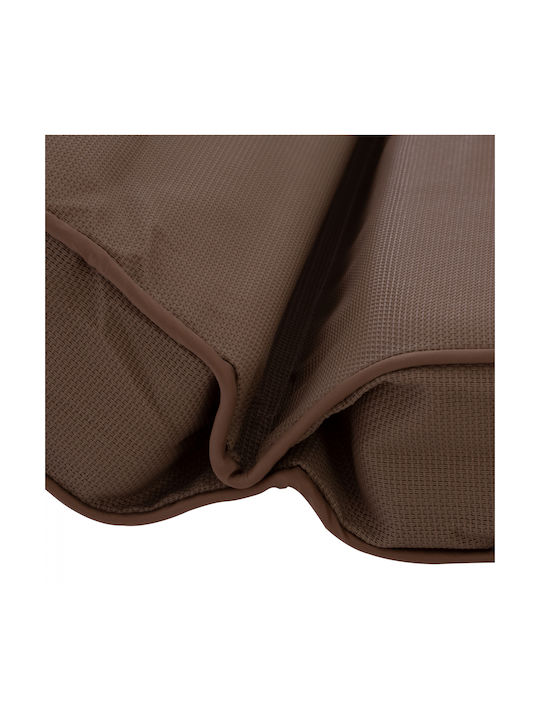HomeMarkt Sunbed Cushion with Backrest Sifnos Brown 194x70cm