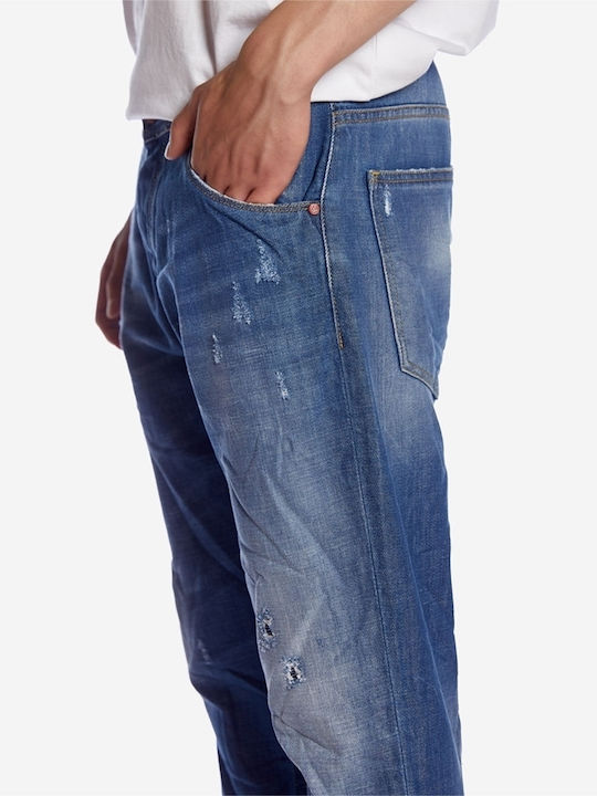Men's Jeans Pants with Loose Fit Blue
