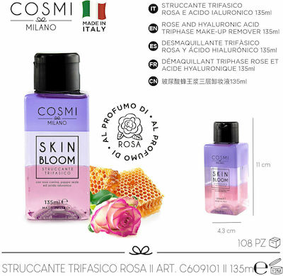 Cosmi Italia Biphasic Pink Make-up Remover Makeup Remover Liquid 135ml