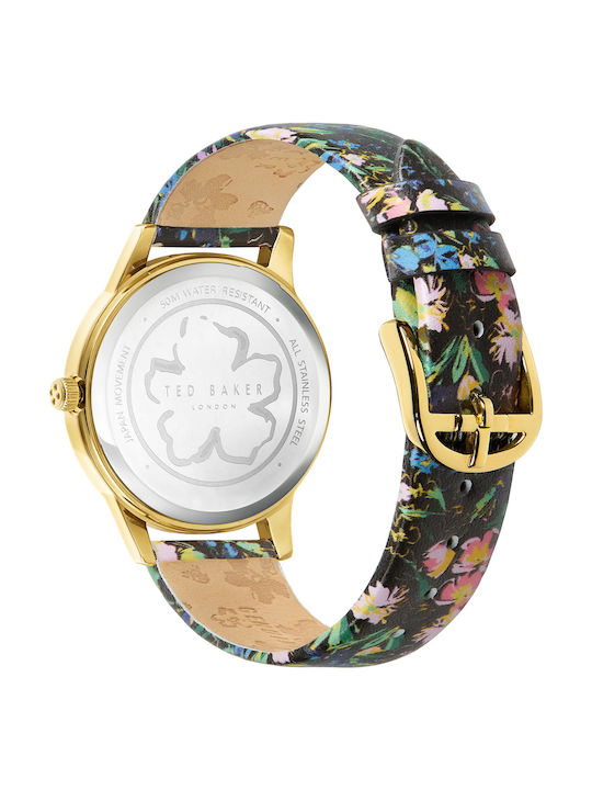 Ted Baker Popieya Ρολόι Μπαταρίας με Δερμάτινο Λουράκι
