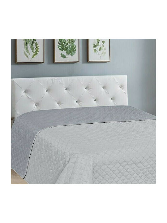 Sunshine Fiber Coverlet Semi-double Microfiber Grey / Dark Grey 190x240cm
