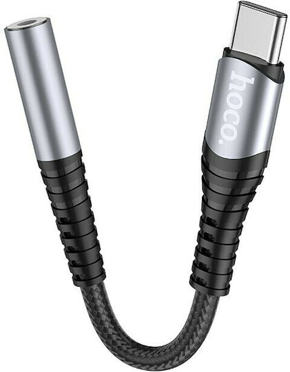 Hoco LS33 Μετατροπέας USB-C male σε 3.5mm female Γκρι
