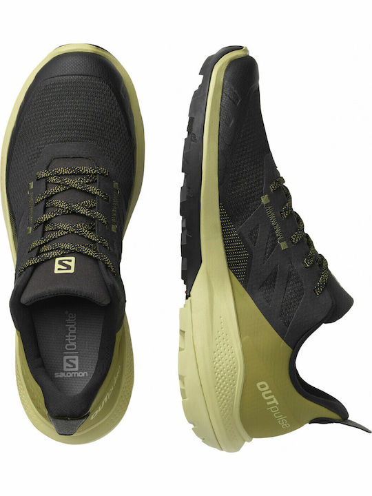 Salomon Outpulse Ανδρικά Ορειβατικά Παπούτσια Black / Leek Green / Poppy Red