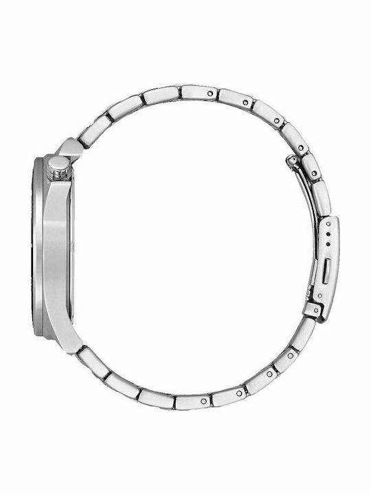 Citizen Herrenuhr 44mm Eco - Antrieb mit Silber Metallarmband