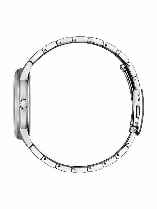 Citizen Herrenuhr 40mm Eco - Antrieb mit Silber Metallarmband
