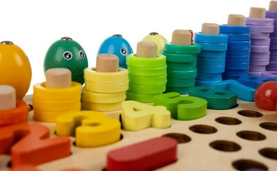 Kruzzel Beads Educational Game Letters & Numbers made of Wood for 4+ years old Years Old