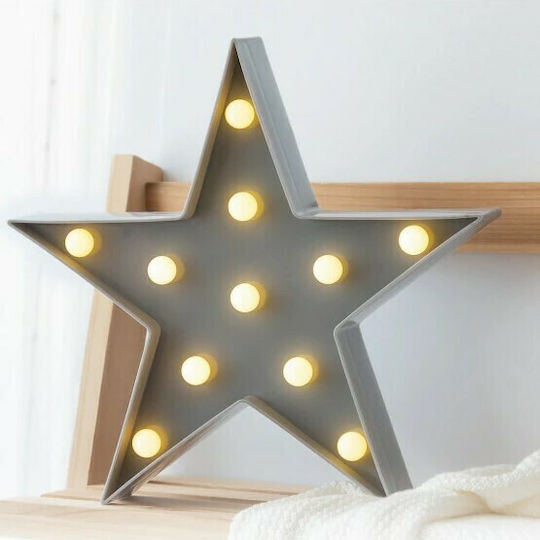 Kiokids Led Kids Wall Light Star Grey Kiokids Led Kids Wall Light Star Grey