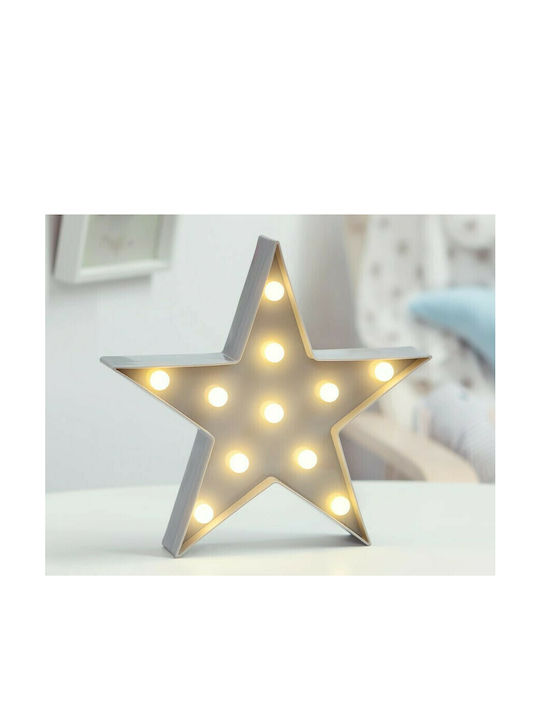Kiokids Παιδικό Φωτιστικό Τοίχου Led Star Grey