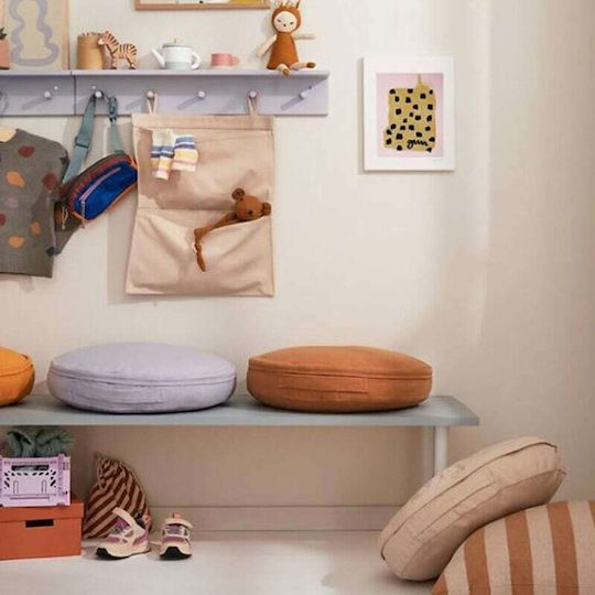 Kids Concept Star Детска Многопозиционна Винтова Дървена Лилава Закачалка с Полица 60x9x10см