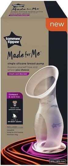 Tommee Tippee Manual Single Breast Pump Made for Me Transparent 150ml