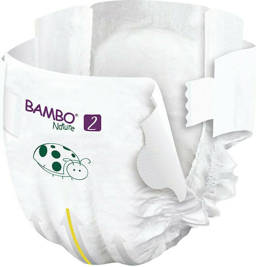 Bambo Nature Πάνες με Αυτοκόλλητο Mini No. 2 για 3-6kg 30τμχ