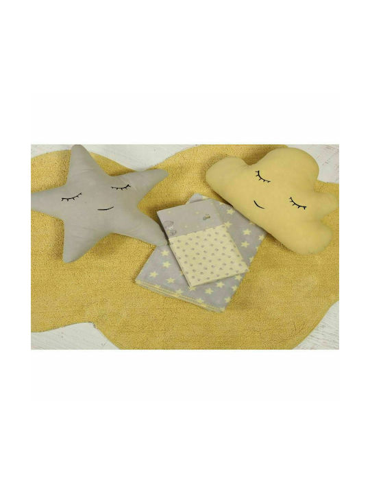 Nef-Nef Homeware Kids Cotton Rug Fresh Cloud Clouds 135x80cm