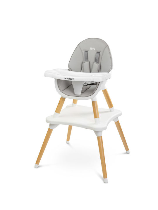 Caretero Tuva Baby Highchair 3 in 1 with Adjustable Height Gray